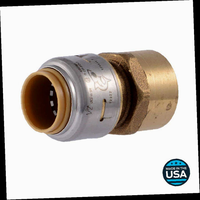 Brass Adapter Fitting Push-to-Connect x FIP 1/2 in. Max Quantity: 1