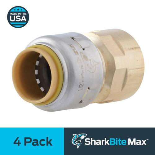 Brass Adapter 1/2 in. Female Push Fit PSI-400