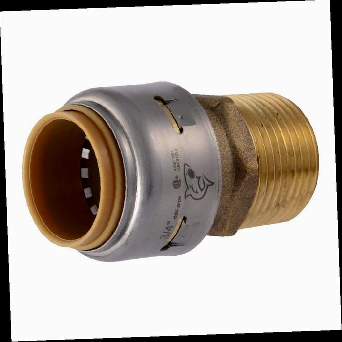 Brass Adapter Fitting Push-to-Connect x MIP 3/4 in. with Max 1 pc.
