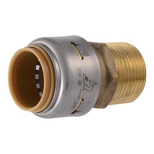 Brass Adapter Fitting 3/4 in. Push-to-Connect x MIP