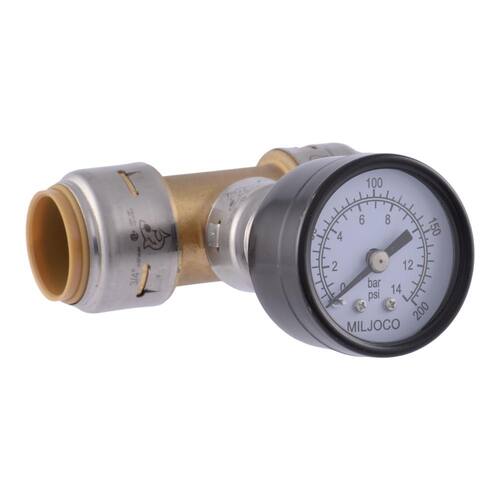 Brass Tee 1/2 in. Push Fit PSI-250