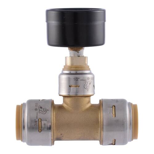 Brass Tee 1/2 in. Push Fit PSI-250