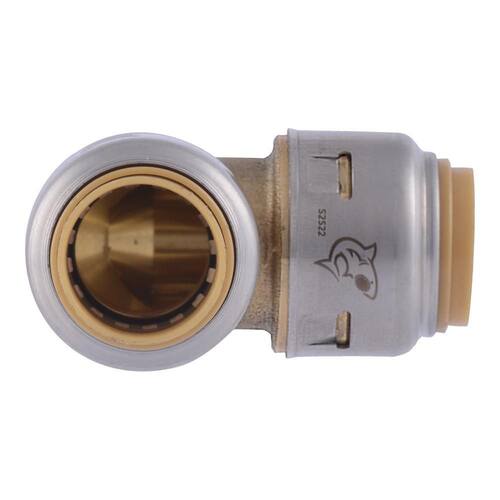 Brass 90-Degree Elbow 1/2 in. Push Fit PSI-400