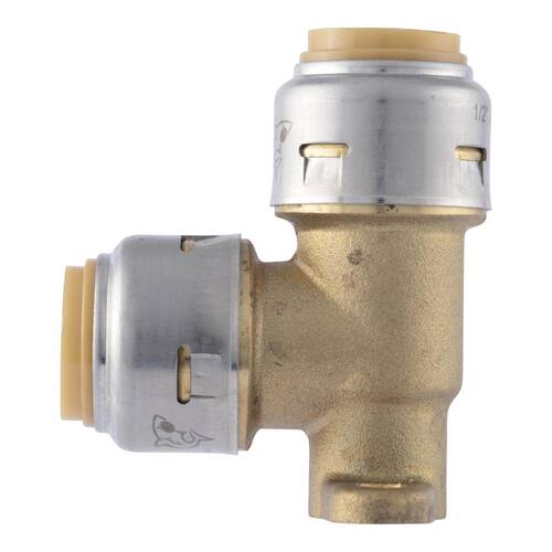 Brass 90-Degree Push Fit 1/2 in. PSI-400