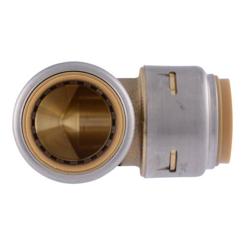 Brass 90-Degree Elbow 3/4 in. Push Fit PSI-400