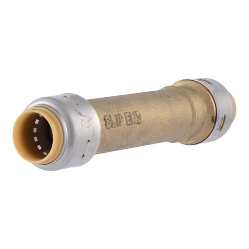 Brass Slip Coupling Fitting 1/2 in. Push-to-Connect