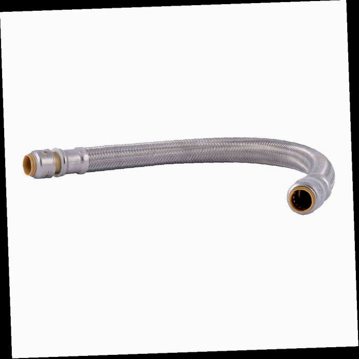 Flexible Repair Hose 1/2 in. Push-to-Connect x 18 in. Stainless Steel Max