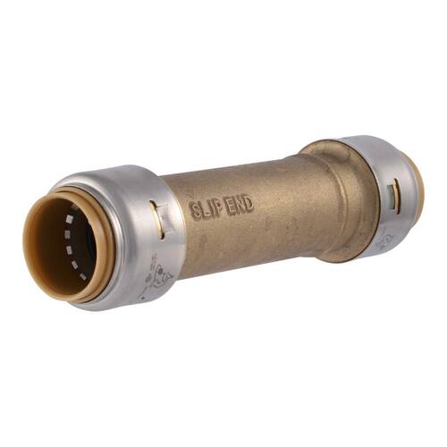 Brass Slip Coupling Fitting 3/4 in. Push-to-Connect 1pc.