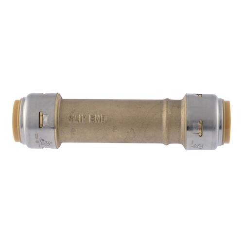 Brass Slip Coupling Fitting 3/4 in. Push-to-Connect 1pc.