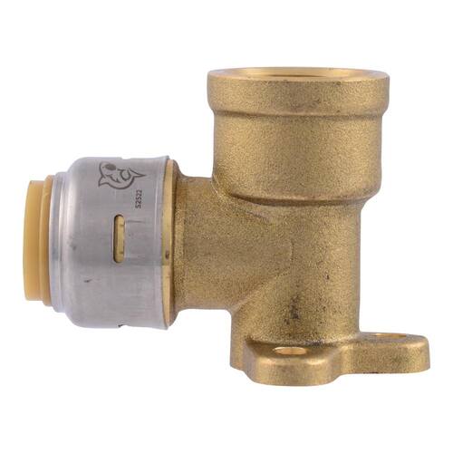 Brass 90-Degree Drop Ear Elbow Fitting 1/2 in. Push-to-Connect x FIP