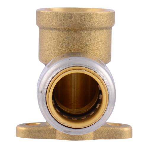 Brass 90-Degree Drop Ear Elbow Fitting 1/2 in. Push-to-Connect x FIP