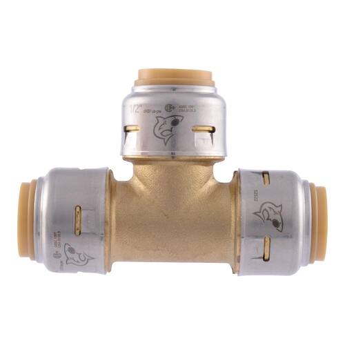 Brass Tee 1/2 in. Push Fit PSI-400