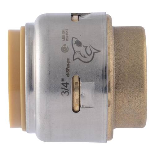 End Stop Fitting 3/4 in. Diameter Push-to-Connect Brass Pro Pack (4-Pack)