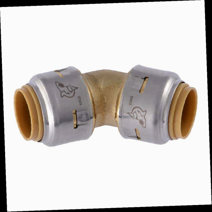 Brass 45-Degree Elbow Fitting Max 1/2 in. Push-to-Connect