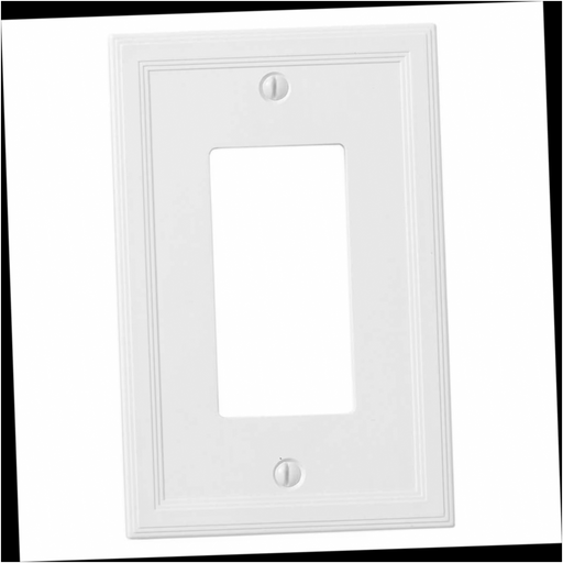 Wall Plate Insulated GFCI Stone Bright White 1-Gang (1-Pack)