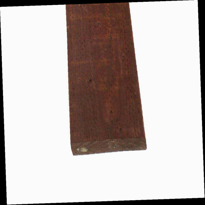 Pressure Treated Lumber   Brown Stain, Ground Contact, WW, Actual: 1.5 in. x 7.25 in. x 96 in., 2 in. x 8 in. x 8 ft.