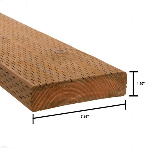 Pressure Treated Lumber 2 in. x 8 in. x 10 ft. Brown Stain, GC, HF