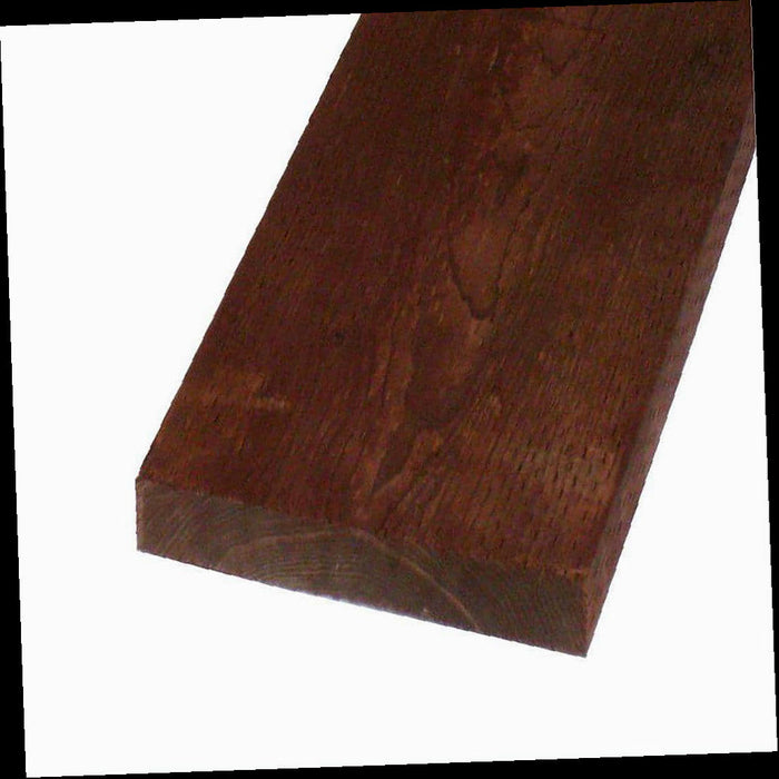 Pressure Treated Lumber   Hem Fir, #2 and Better S4S, Brown Tone Stained, Ground Contact, 2 in. x 12 in. x 12 ft.