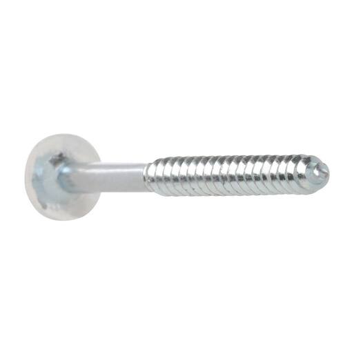 Zinc-Plated Phillips Drive Truss-Head Cabinet Screw with White Painted Head, #10 x 2-1/2 in., 25-Piece