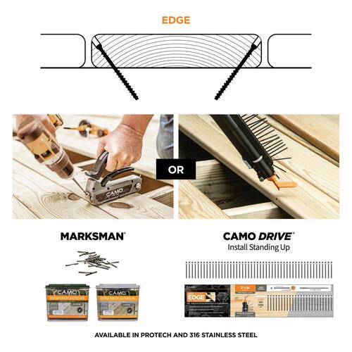 Exterior Coated Trimhead Hidden Edge Deck Screw, 2-3/8 in., 1750-Count