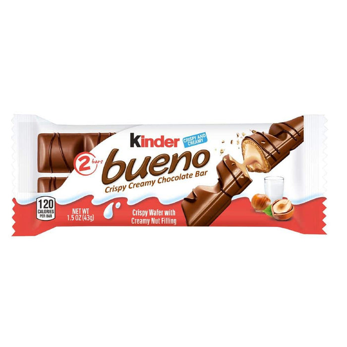 Kinder bueno 1.5 oz. Crispy Creamy Choc Candy Bar Chocolate