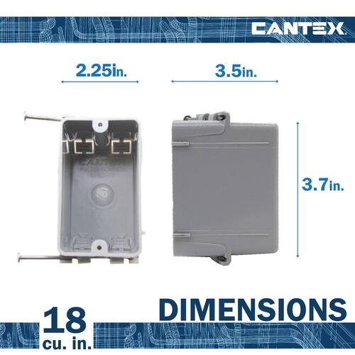 Nail/KO Box Single 18 cu. in.