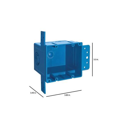 Electrical Box PVC New Work 2-Gang 38 cu. in. ENT