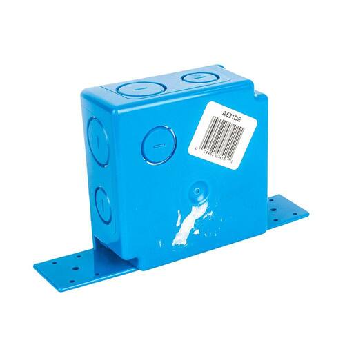 Switch and Outlet Box 2-Gang Blue ENT 20 cu. in.