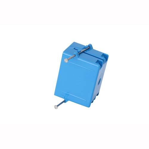 Electrical Switch and Outlet Box 18 cu. in. Blue PVC New Work 1-Gang