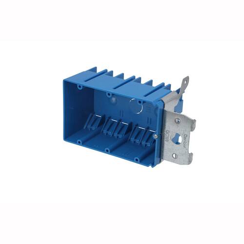 Electrical Box New Work 3-Gang Adjustable 49 cu. in. PVC