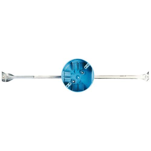 Electrical Ceiling Box 4 in. x 20 cu. in. PVC New Work with Large ...
