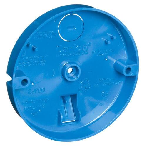 Electrical Ceiling Box PVC Shallow New Work 8 cu. in.