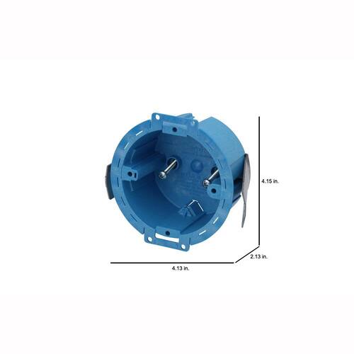 Round Electrical Box 3.5 in. Hard Shell PVC 14 cu. in.