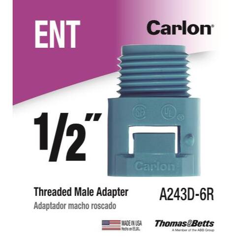 ENT Threaded Adapter 1/2 in. Male