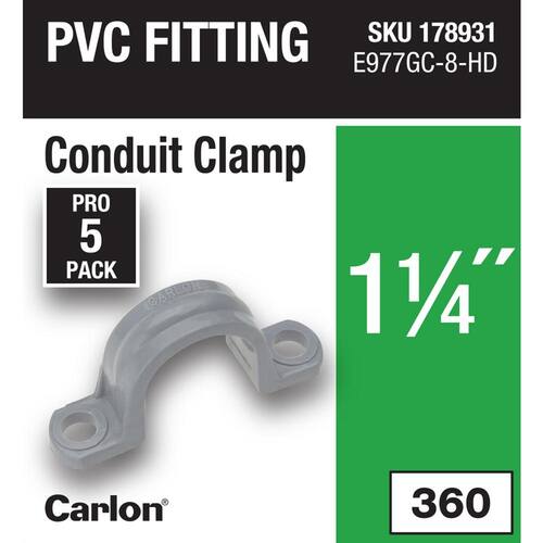 PVC Conduit Clamp 1-1/4 in. (5-Pack)