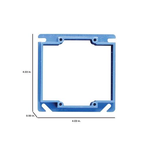 PVC ENT Box 2-Gang 1/2 in. Mud Ring