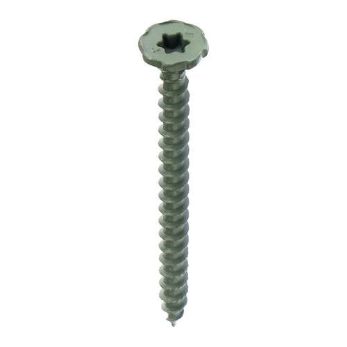 Star Drive Serrated Head Cement Board Screws, #9 x 2-1/4 in., 100-Pack