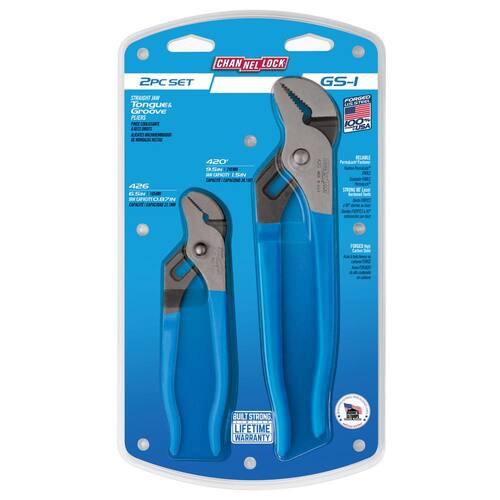 Pliers Set, 9.5 in. and 6.5 in., Tongue and Groove