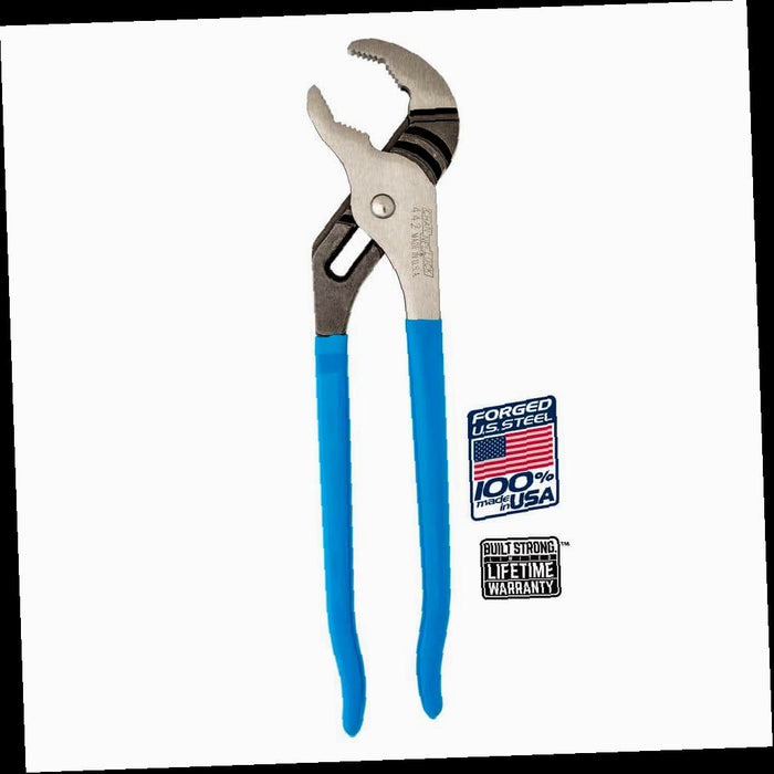 Pliers, 12 in., V-Jaw Tongue and Groove