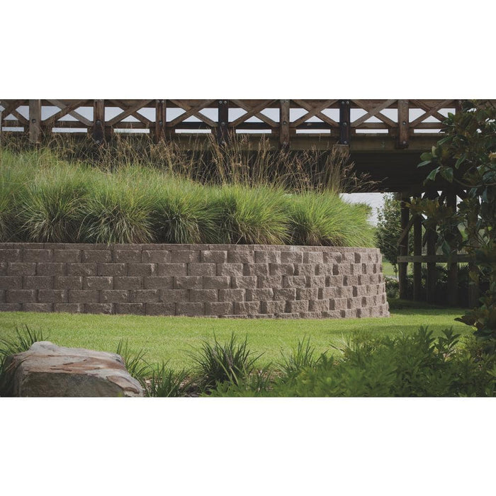 Retaining Wall Block 3.5 in. x 8 in. x 12 in. Charcoal Concrete 5