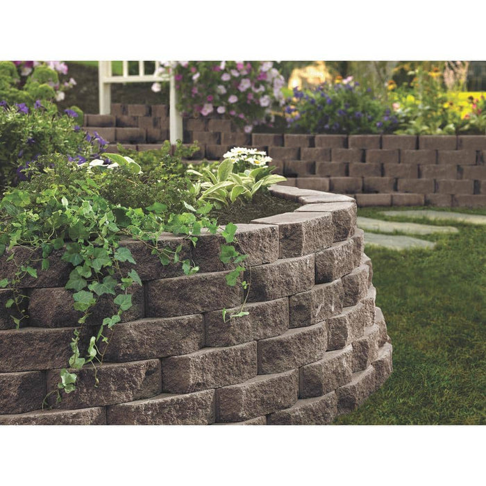 Retaining Wall Block 3.5 in. x 8 in. x 12 in. Charcoal Concrete 4