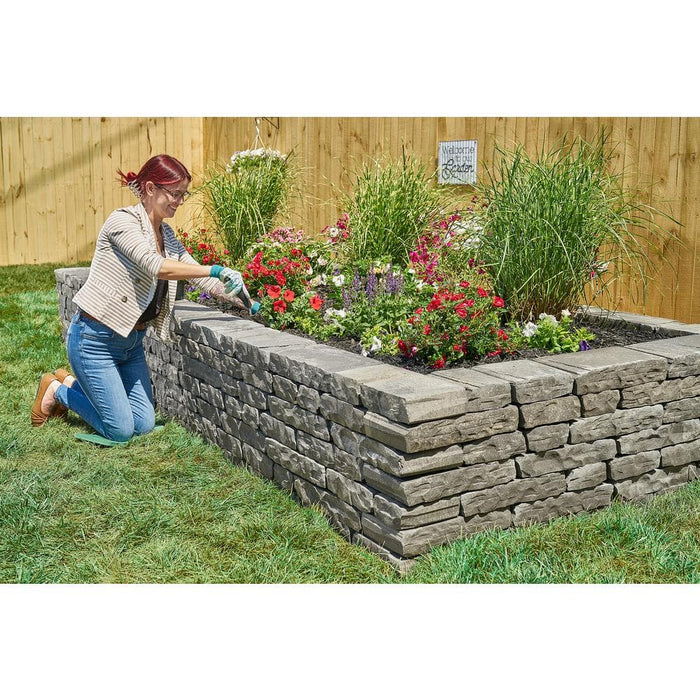 Retaining Wall Block 3 in. x 8 in. x 16 in. Charcoal Tan 6