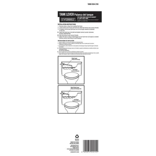 Toilet Tank Lever 28-Degree in Chrome American Standard 7