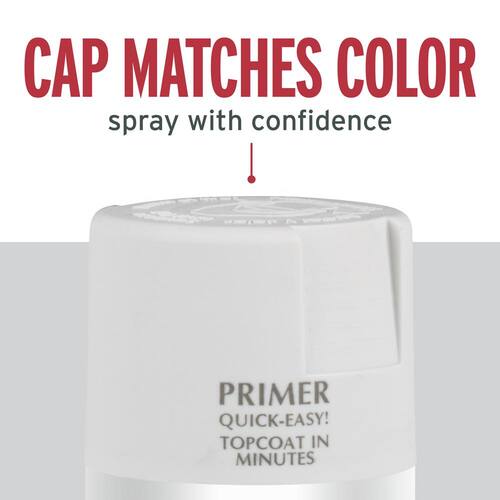 Primer Spray, Clean Metal, Flat White, 12 oz.