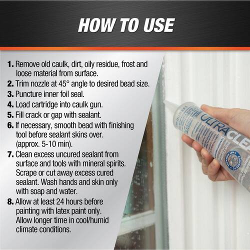 All Purpose Waterproof Sealant, Ultra Clear, 5 oz.