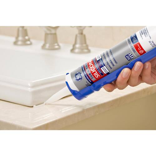 Silicone 1 Caulk, Tub and Tile, Kitchen and Bath Sealant, Clear, 10.1 oz.