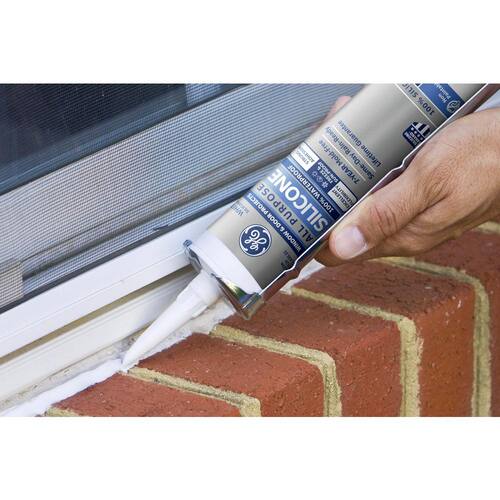 Silicone 1 Caulk, All Purpose, Window and Door Sealant, Clear, 10.1 oz.