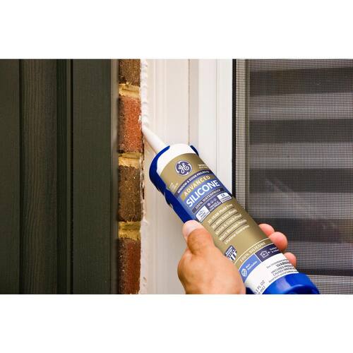 Silicone 2 Caulk, Advanced, Window and Door Sealant, Clear, 10.1 oz.