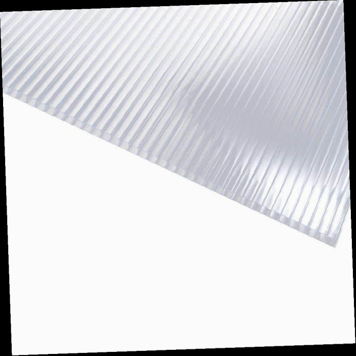 Multiwall Polycarbonate Panel, Clear, 24 in. x 8 ft.