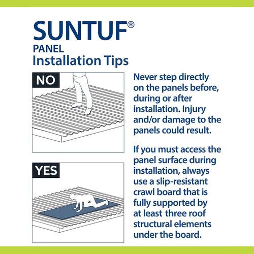 Roof Panel, Corrugated Polycarbonate, Clear, 26 in. x 8 ft.